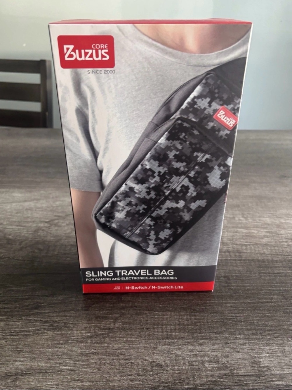 Buzus Sling Travel Bag for Switch/Switch Lite, Black/Gray